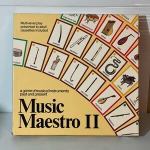 Vintage Music Maestro II Board Game - Yellow 1988 Complete